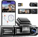 Camara Dual Delantera y Posterior e interior para Auto 4k 1080P 64GB (M550) Negro